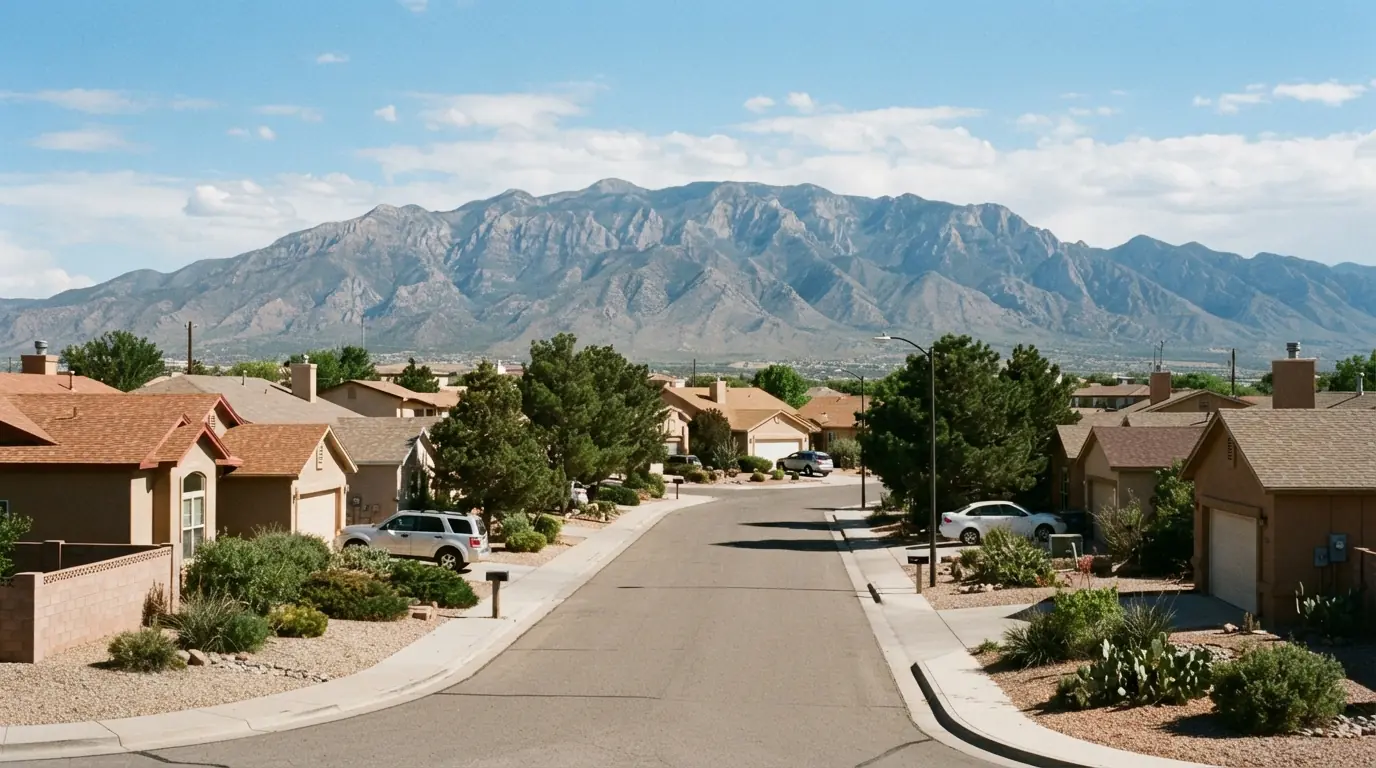 Homes and rooftops in the south along the river to los lunas and belen part of our service area