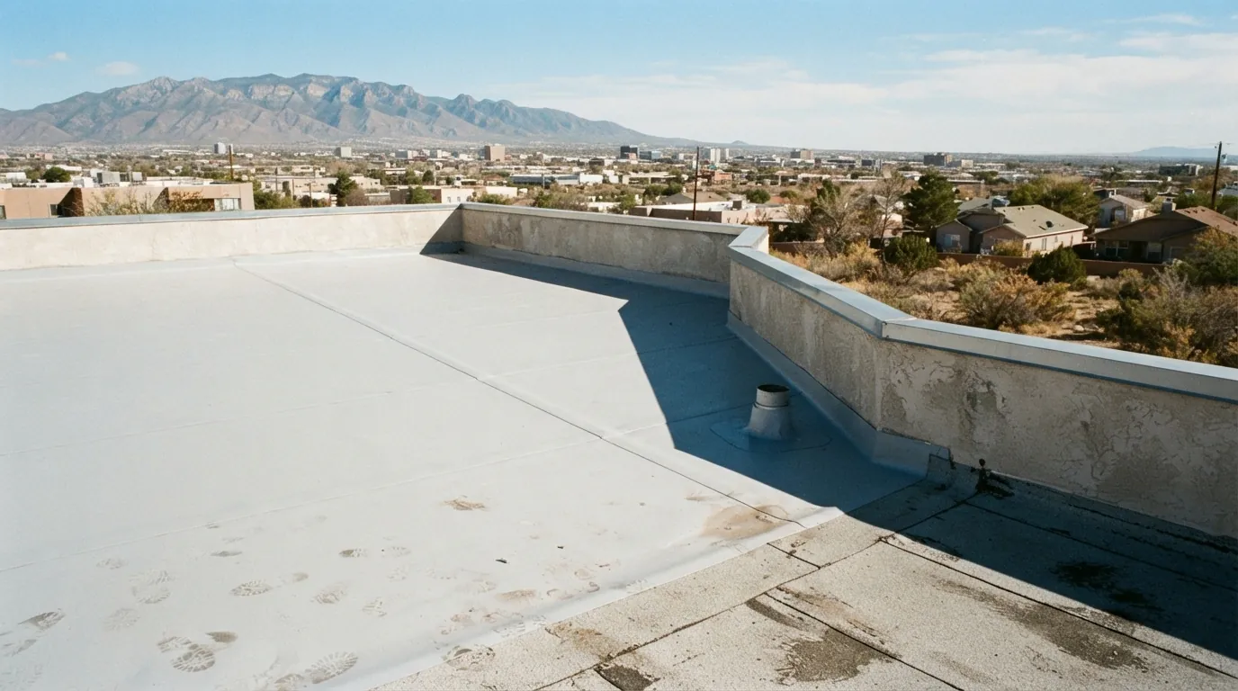 TPO over existing roof on a roof in Albuquerque, NM