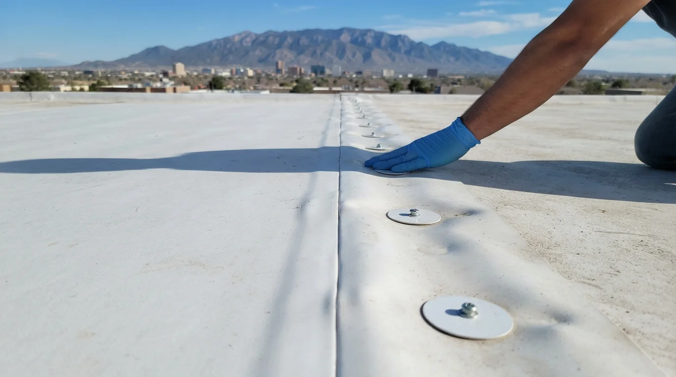 Fully adhered vs mechanically attached on a roof in Albuquerque, NM